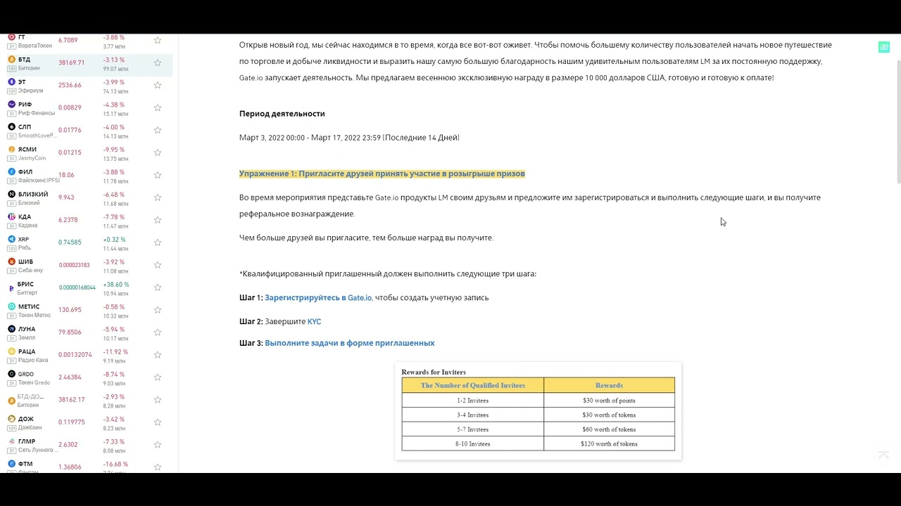 ЭКСКЛЮЗИВНЫЕ ВЕСЕННИЕ ПРИЗЫ LM: $10,000 Up For Grabs! Gate.io! 
