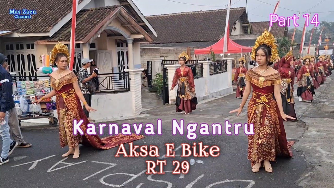 Aksa E Bike dan RT 29 di Karnaval Ngantru ( 14 )