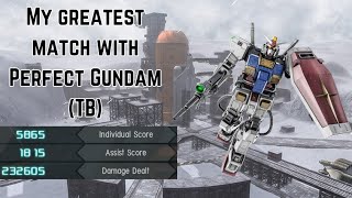 My greatest match with Perfect Gundam (TB) | GUNDAM BATTLE OPERATION 2 gameplay