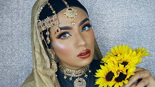 PAKISTANI BRIDAL MAKEUP TUTORIAL IN URDU - hijabadore