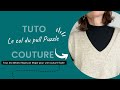 Tuto couture  le col du pull puzzle