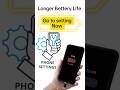 3 tips for Running a long bettery| Extend mobile's bettery life | #shorts #mobile #viral #hacks