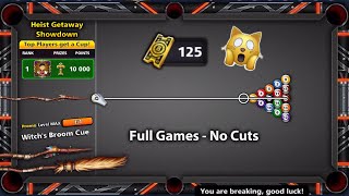 8 Ball Pool - World Record 125 Tickets for Heist Getaway Showdown (Full Games) - GamingWithK