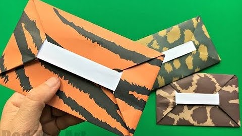 Easy Origami Envelope Tutorial DIY  - How to make an Envelope - NO GLUE