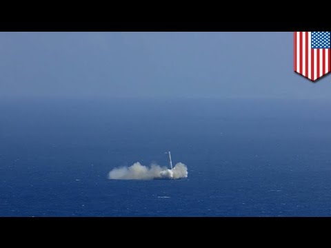 Failed landing of SpaceX's Falcon 9: Reusable rocket almost lands on floating platform