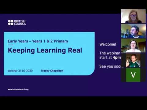 Webinar - Keeping Learning Real:  Early Years To 1º Ciclo Primary