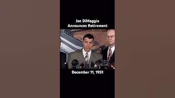1951 Joe DiMaggio Announces Retirement #trendingshorts #yankees