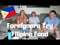 Foreigners Try Filipino Food Part 2 (Dinuguan, Lechon, and More!)