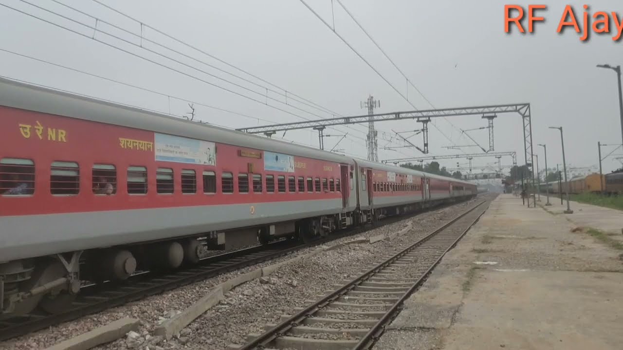 3 Back to Back High Speed trains | Skiping Adarsh Nagar Station.