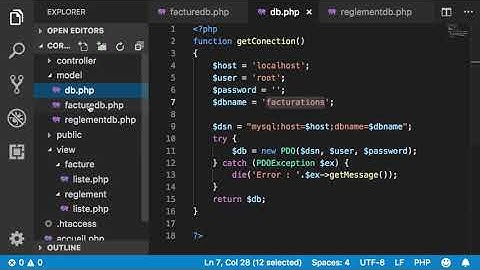 php htaccess video 4 sur 5 - Création de la base de données