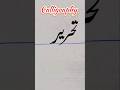 "تحریر | Beautiful Urdu Calligraphy Art | Short Video #Calligraphy #UrduArt"