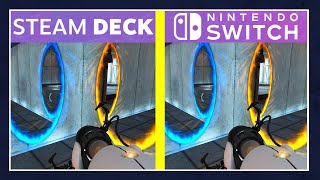 Portal Switch vs Steam Deck Graphics Comparison (Portal Companion Collection - Portal 2)