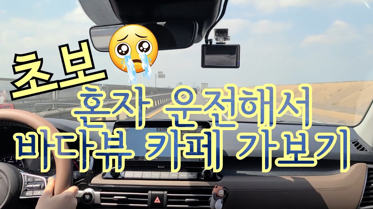 초보운전브이로그 | 당진 오션뷰 카페 🚗 로드1950카페   | 국도 운전 너무 어렵다 💦  | 도착 예정시간이 계속 늘어나요 😱 | 멘탈 바사삭.. 계속되는 한숨