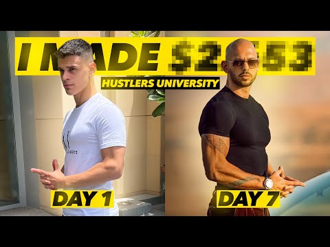 I tried Andrew Tate's Hustlers University for 7 days