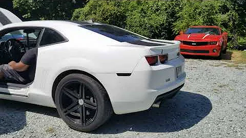 2010 Camaro SS completely stock with a Hellion twin turbo kit.