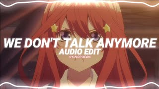we don't talk anymore - charlie puth ft. selena gomez [edit audio] Resimi