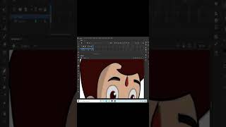 Chota Bheem Draw Adobe Animate #ytshorts #viral #reels #youtubeshorts #chotabheem #animation