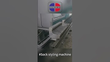 Sock Shaping Machine in ActionWatch our industrial sock shaping system at work! #socks #machine
