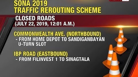 QRT: SONA 2019 traffic rerouting scheme