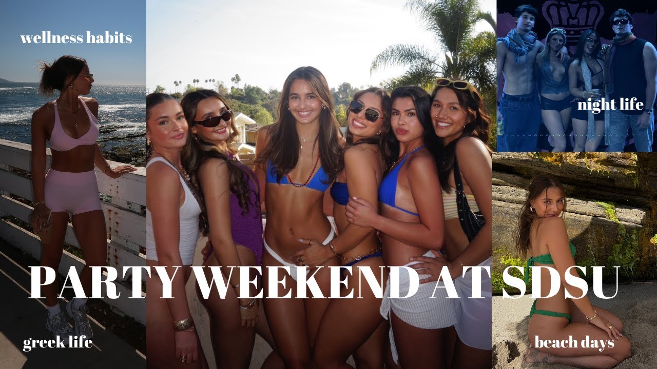 A REALISTIC WEEKEND AT SDSU: balancing a social life while also prioritizing school & wellness!!