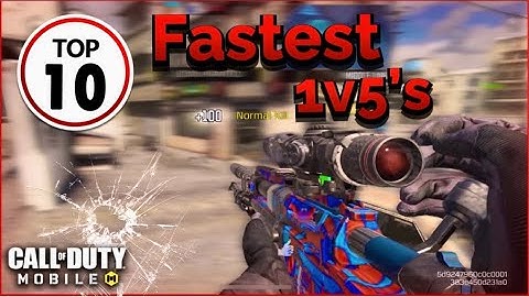TOP 10 FASTEST 1V5’s SO FAR | CODM