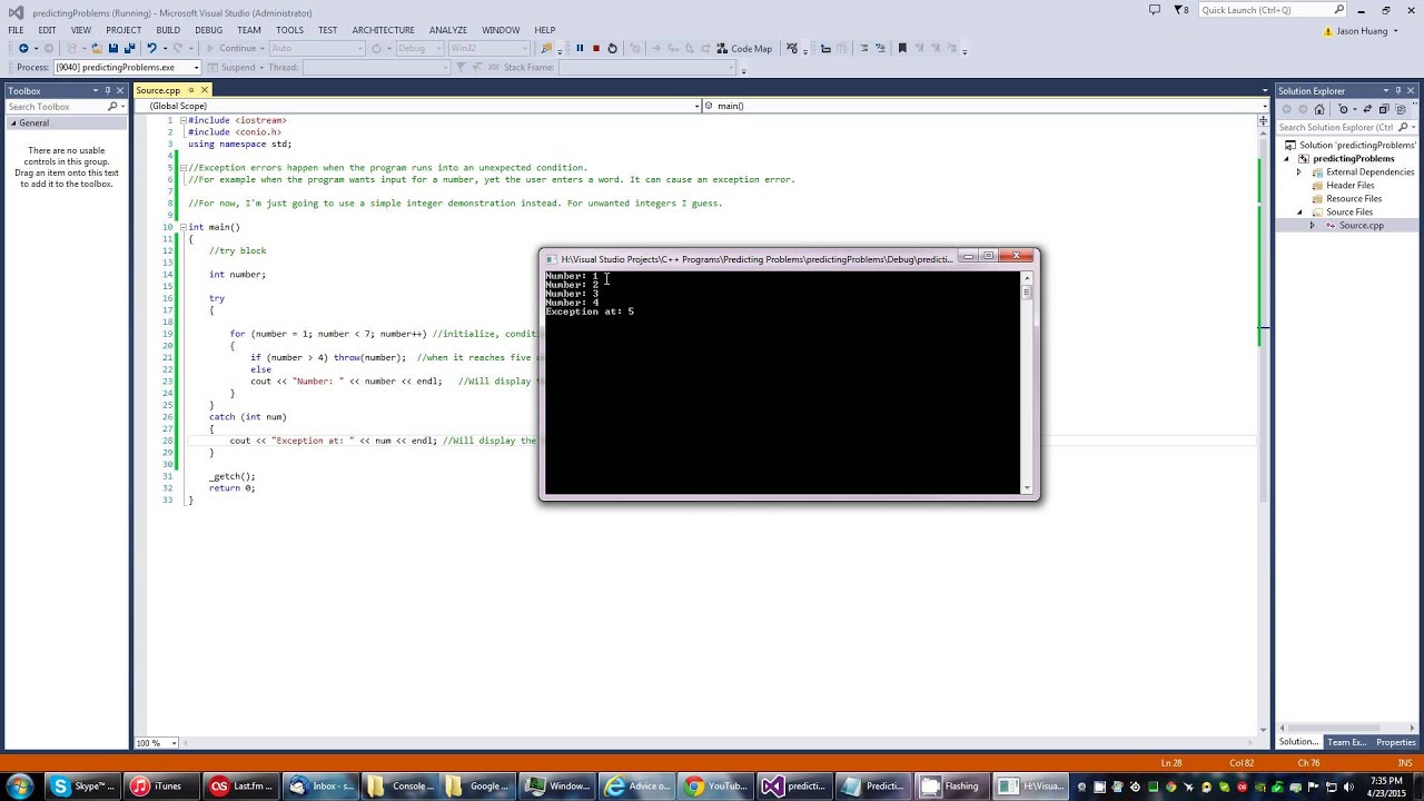 c++ Try Catch Block - YouTube