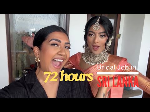 Sri Lanka with Vithya | Bridal Job | Vithya Hair and Makeup