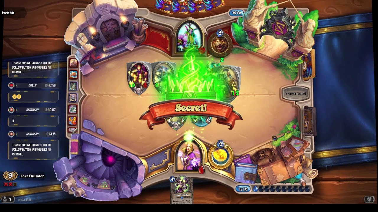 Arena / Mage { 9 3 } / Hearthstone YouTube