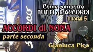 TUTORIAL 5 - Accordi di nona (parte seconda) - Fisarmonica a bassi standard - Gianluca Pica