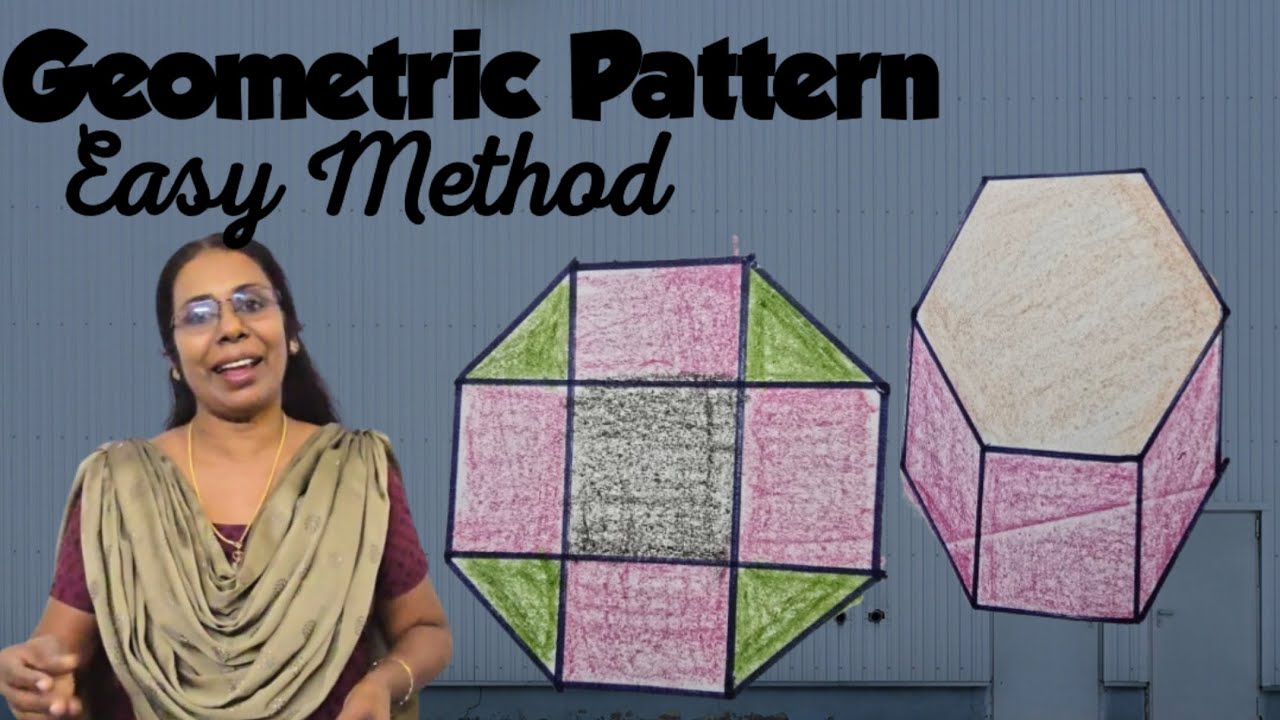 Geometric Shape Pattern Design Drawing Tutorial Geometric Patterns easy Method|how to draw geometric 3 D Shape |Club ...