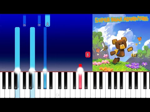 Super Bear Adventure - Main Theme (Piano Tutorial)