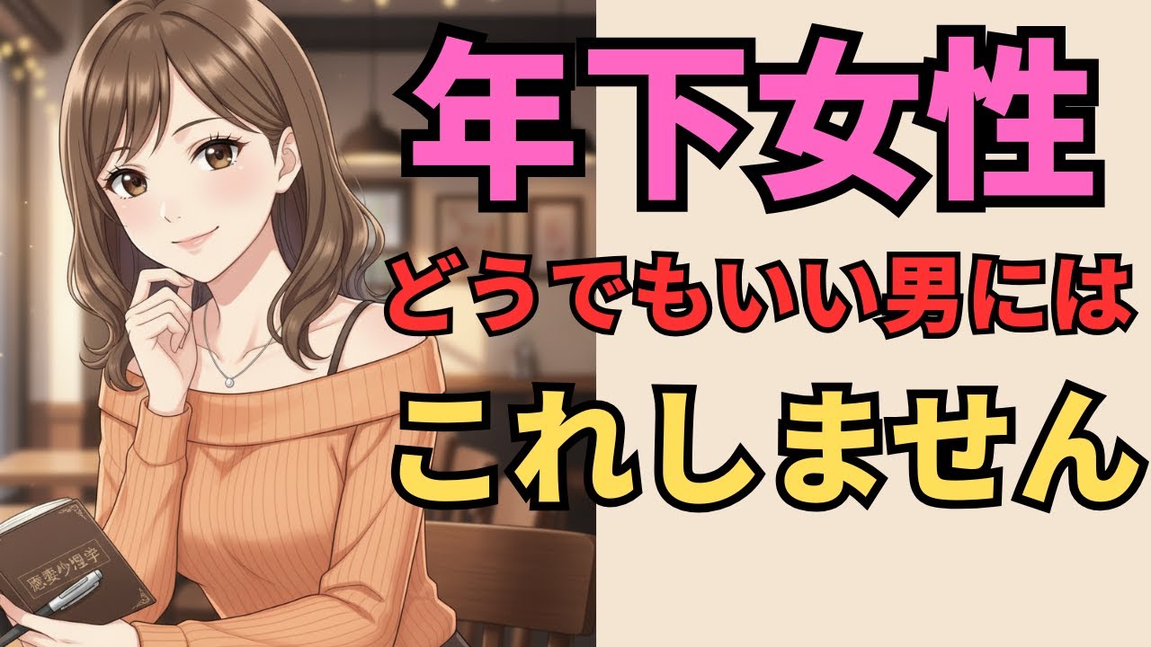 【本命確定!?】年下女性が「どうでもいい年上男性」には絶対やらない行動7選【大人の恋愛心理学】