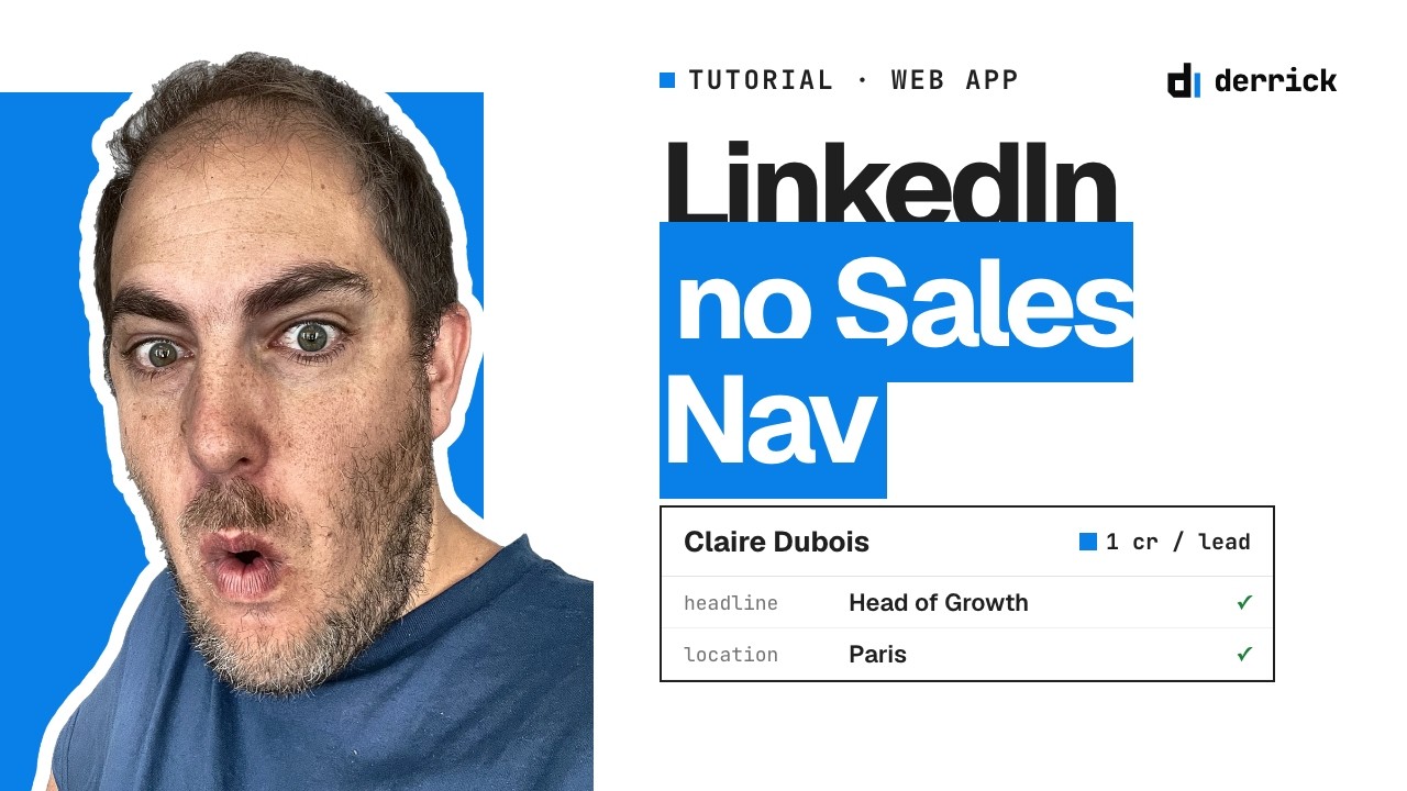 LinkedIn scraper without Sales Navigator: export a search (tutorial)
