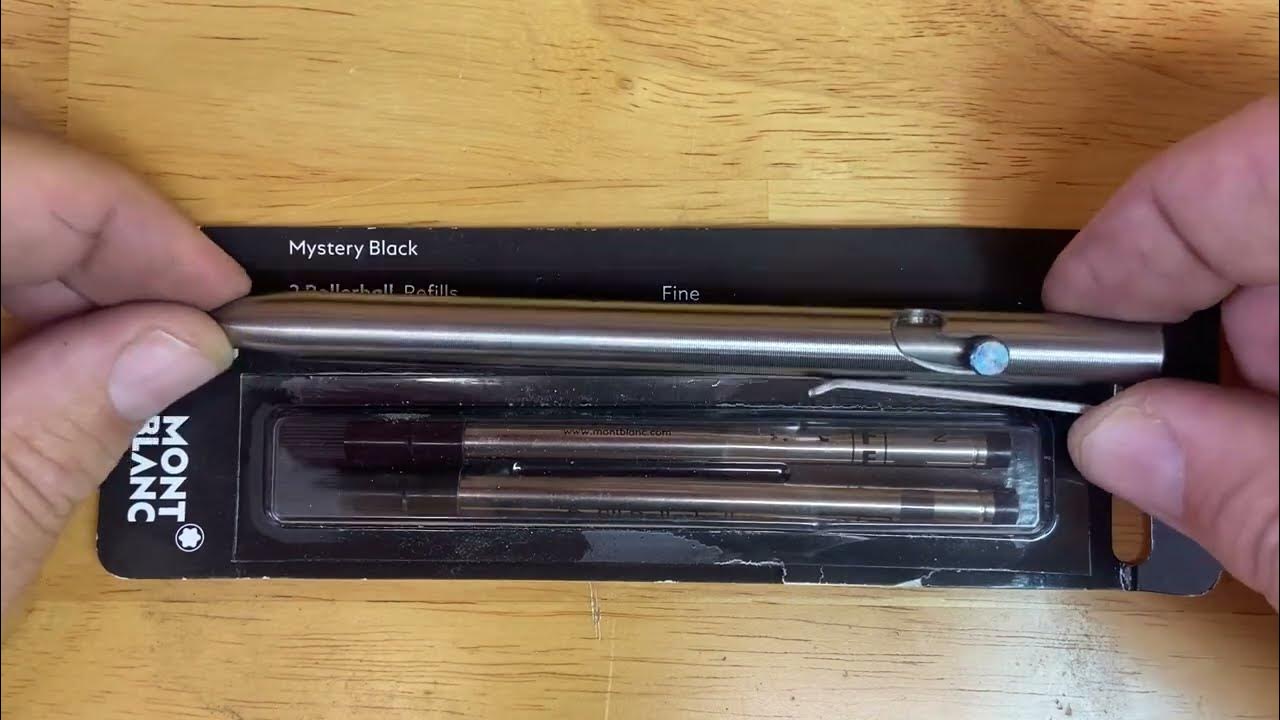 Tactile Turn Standard Bolt Action pen w/ Mont Blanc rollerball refill YouTube