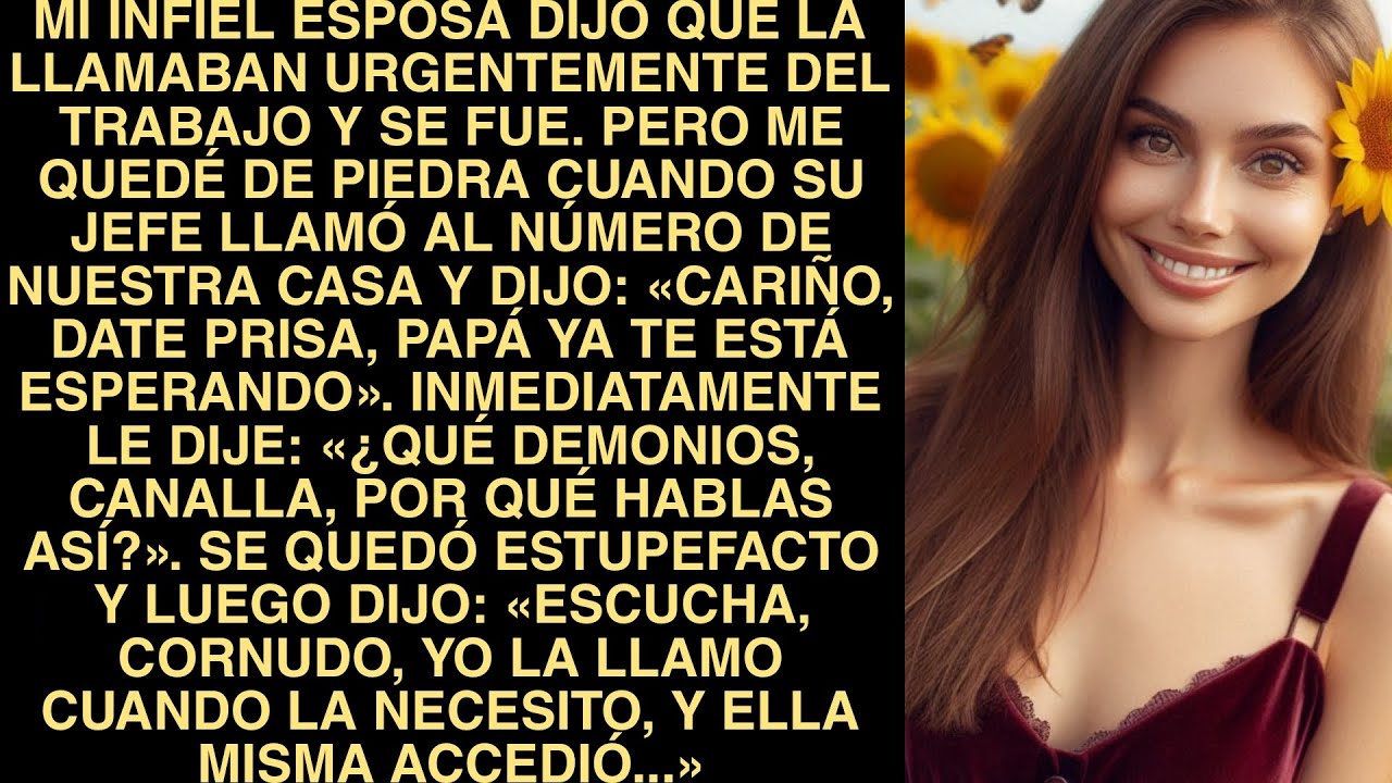 Mi Infiel Esposa Dijo Que La Llamaban Urgentemente Del Trabajo Y Se Fue. Pero Me Quedé De Piedra