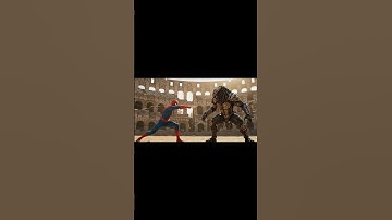 Predator vs Spider-man Fight AI | Full video on the channel #ai #veo3 #aigenerated #marvel #predator