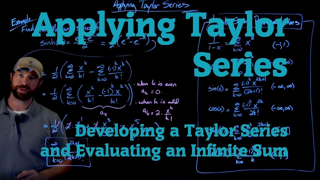 Developing Taylor Series and Evaluating Infinite Sums - YouTube