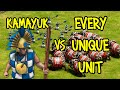 ELITE KAMAYUK vs EVERY UNIQUE UNIT | AoE II: Definitive Edition