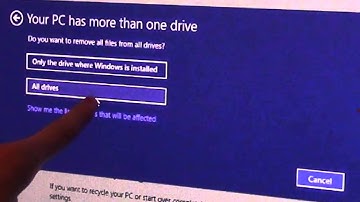 Perform a Factory Reset (Windows 8)