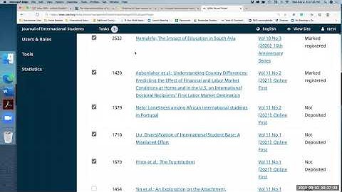 How to get DOI# or submit metadata or XML to Crossref and Directory of Open Access Journals (DOAJ)