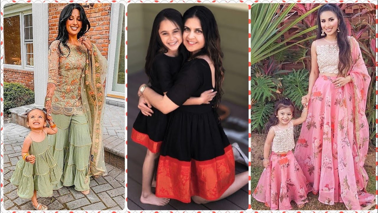 mummy beti same dress