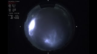 Allsky Timelapse: Thunderstorm over the AstroShed by TurtleHerding 131 views 1 year ago 44 seconds