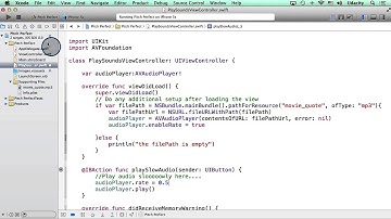 Using rate - An AVAudioPlayer Property - Intro to iOS App Development with Swift
