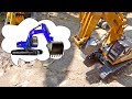 포크레인, 지게차, 덤프트럭 중장비 자동차 장난감 색깔놀이 Excavator Car Toy for Kids