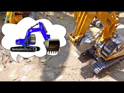 포크레인, 지게차, 덤프트럭 중장비 자동차 장난감 색깔놀이 Excavator Car Toy for Kids