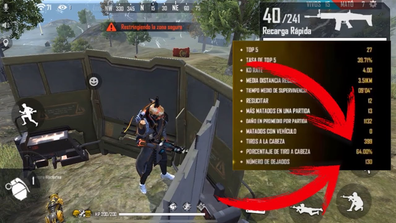 1 SEMANA JUGANDO FREE FIRE EN IPHONE XR | 65% Head shot ...