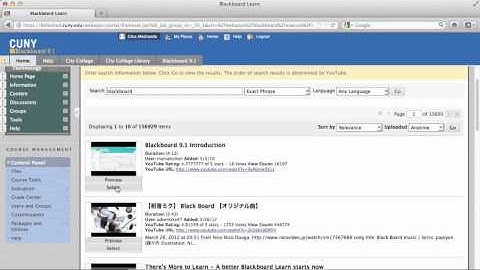 CETL How to: Upload a YouTube Video to Blackboard