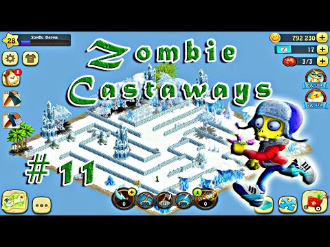 Где расположение Ледяных дворцов на Звёздном острове в игре Zombie Castaways.