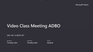 Video Class Meeting Pertemuan Daring Mata Kuliah Analisa & Desain Berorientasi Objek