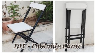 How To Make A Folding Chair || DIY  Foldable Chair